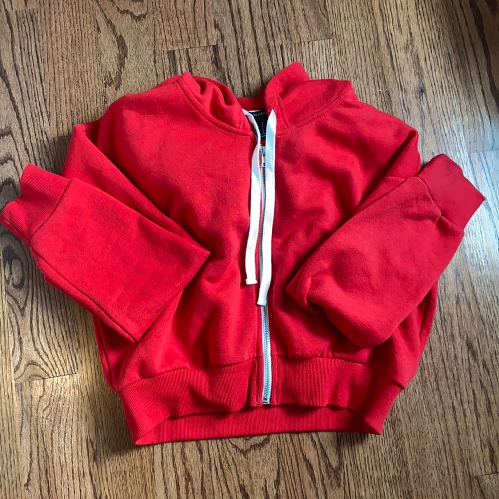 F21 Cropped zip up